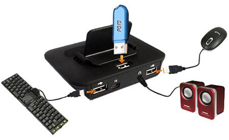 USBfever продает универсальную док-станцию для iPhone с USB-хабом