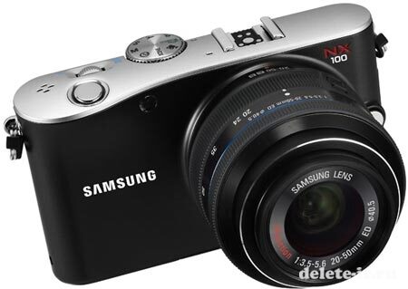 Настройки камеры Samsung NX100 можно менять кольцом на объективе