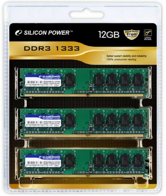 Новые модули памяти DDR3 от Silicon Power