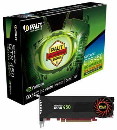 Palit представляет низкопрофильную видеокарту GeForce GTS 450