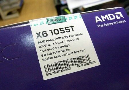 AMD Phenom II X6 1055T c TDP 95 Вт уже продается в Японии