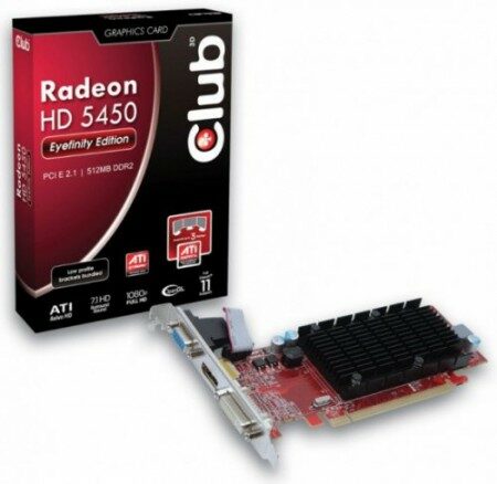 Radeon HD 5450 с технологией Eyefinity от Club 3D