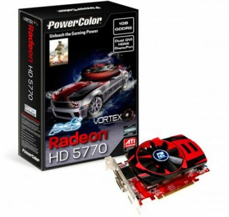 Видеокарта Powercolor PCS+ HD 5770 Vortex Edition с регулировкой вентилятора