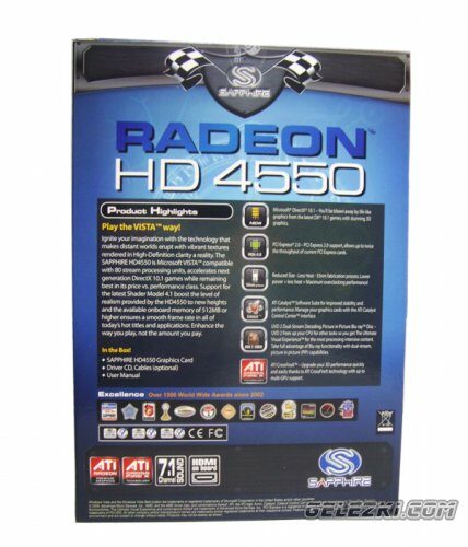 Обзор и тест видеокарты Sapphire Radeon HD 4550