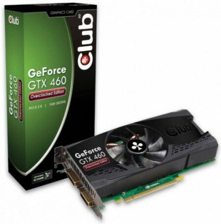 Club 3D представляет свои разогнанные видеокарты GeForce GTX 460