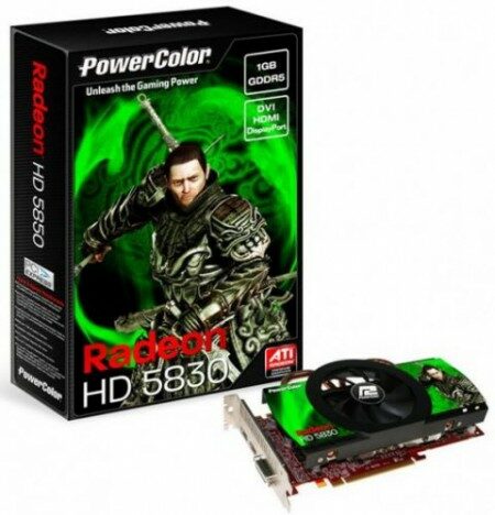 Миниатюрная Radeon HD 5830 от PowerColor