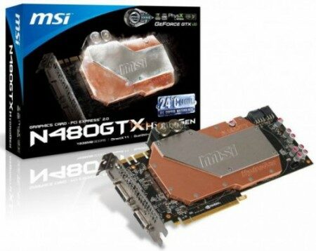 MSI GeForce GTX 480 HydroGen — немного подробностей