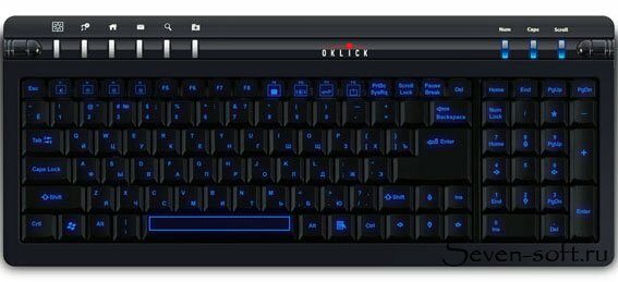 Клавиатура Oklick 480S с подсветкой любого цвета
