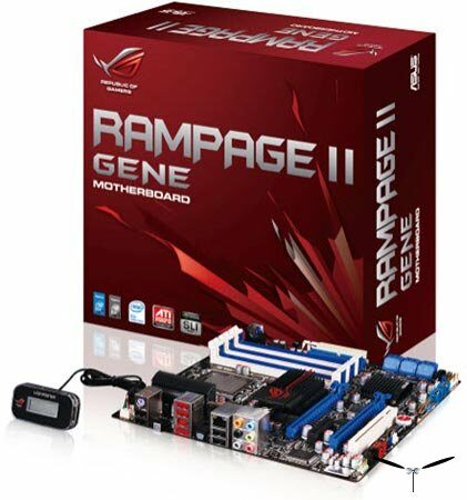 ASUS Rampage II GENE — системная плата типоразмера mATX для процессоров Intel Core i7