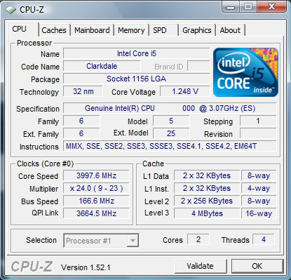 Первые тесты процессора Clarkdale 3.06GHz