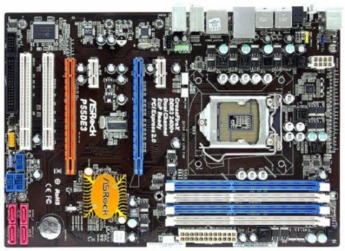 ASRock P55DE3 — бюджетная материнская плата для процессоров Intel Core i5/i7