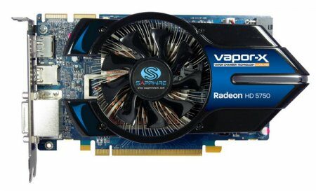 Sapphire подготовила к выпуску видеокарту Radeon HD 5750 Vapor-X