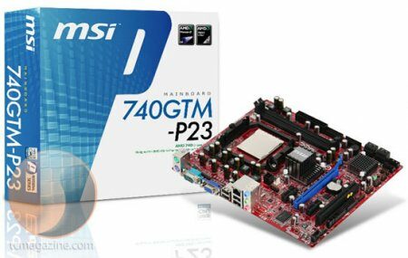 Новая Micro-ATX плата MSI 740GTM-P23 