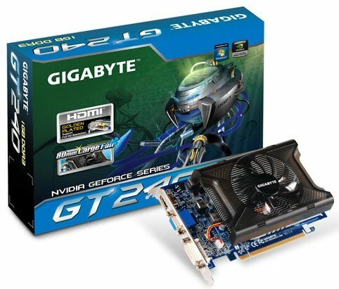 Gigabyte показала свои версии видеокарт GeForce 240 GT