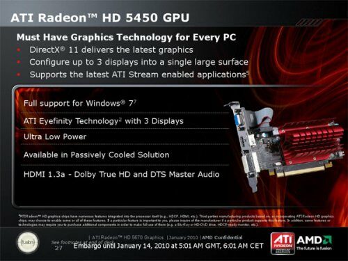 Анонс видеокарт Radeon HD 5500 и HD 5450