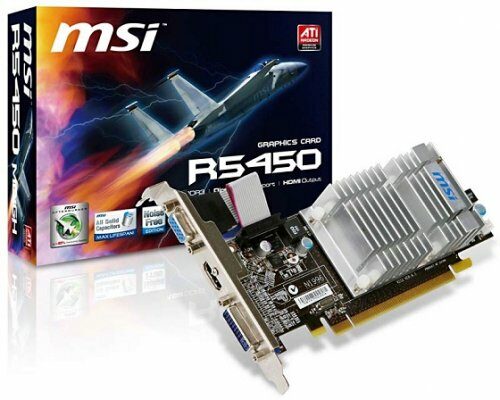 Видеокарты Radeon HD 5450 от MSI