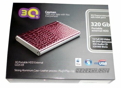 3Q Cayman Portable HDD External U225-ER - портативный винчестер для деловых людей