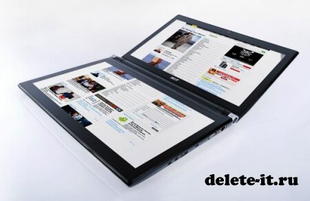 Acer Iconia – первый ноутбук с двумя сенсорными экранами