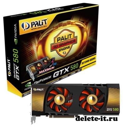 Palit анонсировала GeForce GTX 580 с 3 Гбайт памяти