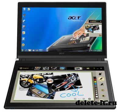 Ноутбук с двойным сенсорным дисплеем от Acer
