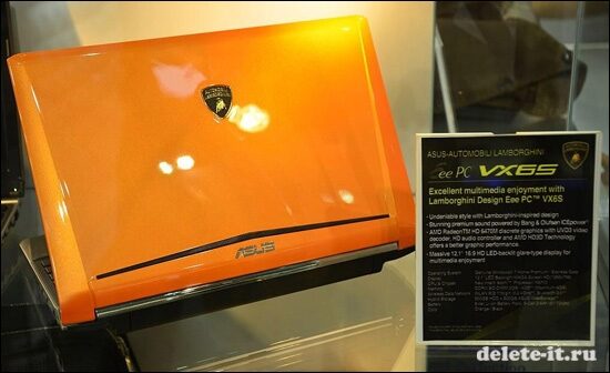 Computex 2011: премиум-нетбук ASUS Lamborghini Design Eee PC VX6S