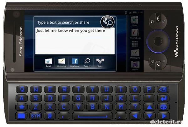 Какой экран у Sony Ericsson Xperia mix