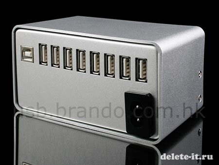 16-портовый USB-концентратор со встроенным блоком питания