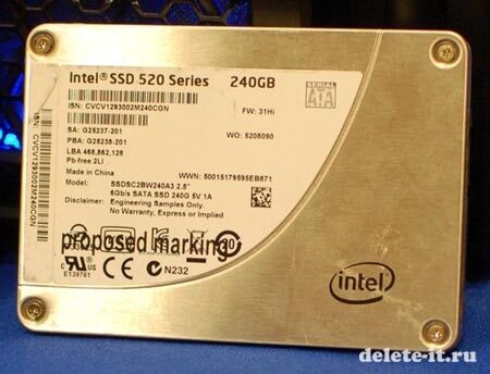SSD от компании Intel из серии 520 под названием Cherryville