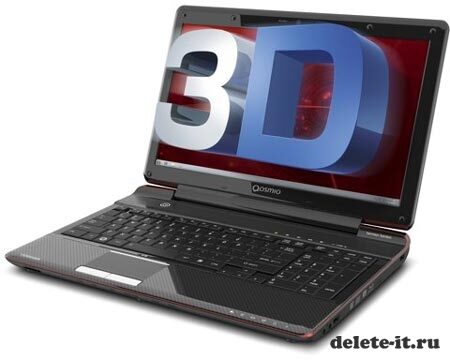 Игровой ноутбук Toshiba Qosmio F755 3D с объемным изображением, видимым без очков