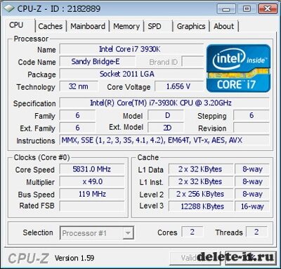 Разгон Intel Core i7-3930K
