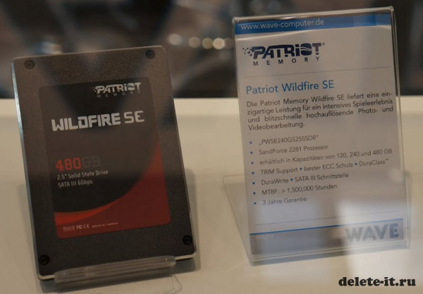 CeBIT 2012: SSD Patriot Wildfire Pro и Wildfire SE