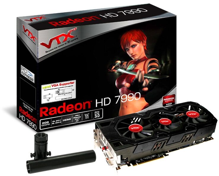 Двухголовый монстр – VTX3D Radeon HD 7990 6GB GDDR5