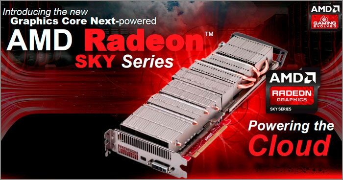 Видеокарты AMD Radeon Sky Series для облачного гейминга