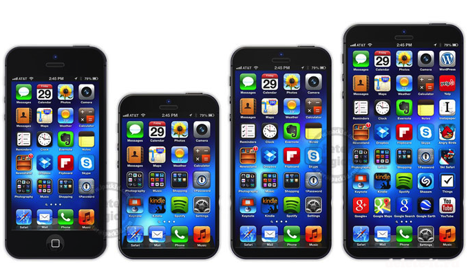 Reuters: в течение следующего года Apple выпустит iPhone с диагональю 4,7 и 5,7 дюйма