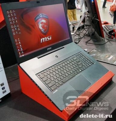 Computex 2013: MSI показала новый мощный ноутбук GS70 с размером экрана в 17,3 дюйма и толщиной 21,8 милиметров