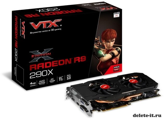 CES 2014: представлена видеокарта VTX3D Radeon R9 290X X-Edition V2