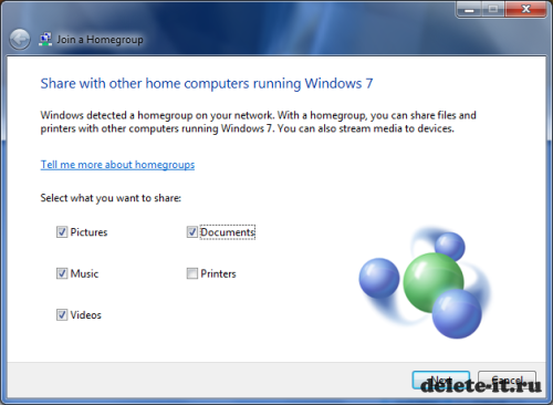 Домашняя группа Windows 7 – создание и настройка