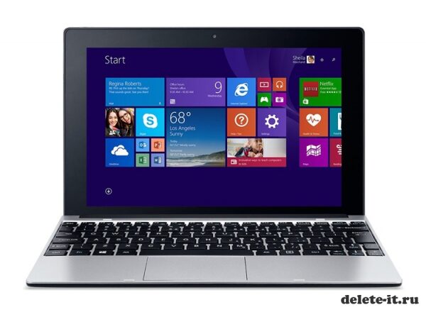 Acer One: Виндовс - планшет с подключенной клавиатурой