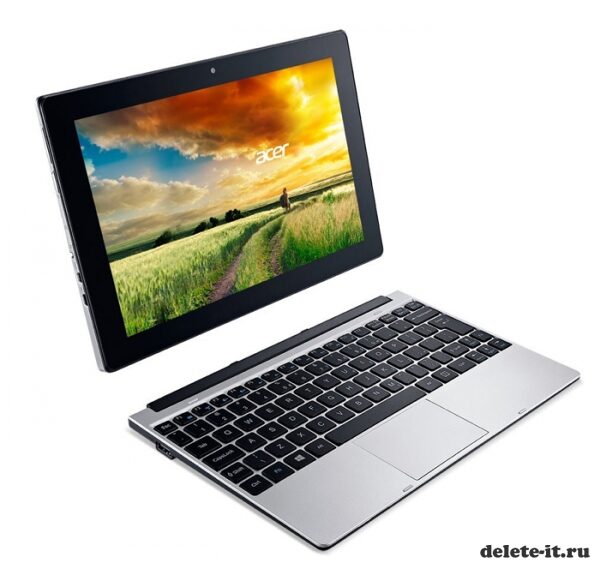 Acer One: Виндовс - планшет с подключенной клавиатурой