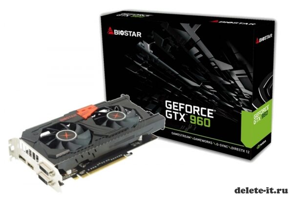 У Biostar есть свой дизайн ускорителя GeForce GTX 960