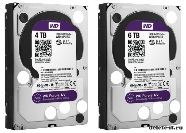 Компания рассказала о новых жестких дисках WD Purple NV созданных для использования в системах видеонаблюдения с применением масштабности