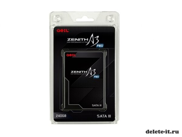 Показатель объёма в  SSD-накопителей GeIL Zenith A3 Pro достигает уровня 480 Гбайт